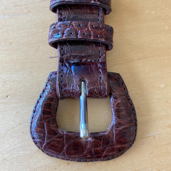 VINTAGE CUSTOM MADE CROCODILE  BELT main image 7